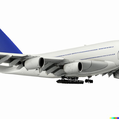 DALL·E 2022-08-30 12.03.55 - 3d render of a380