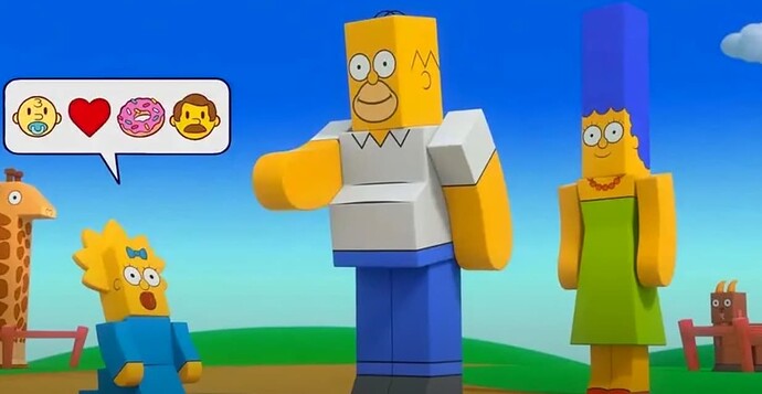 Picture of Simpsons in Roblox