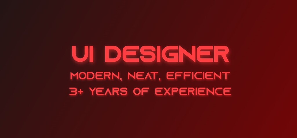 OPEN] Advanded GUI Designer For Hire (+1 year experiencie) - Portfolios -  Developer Forum