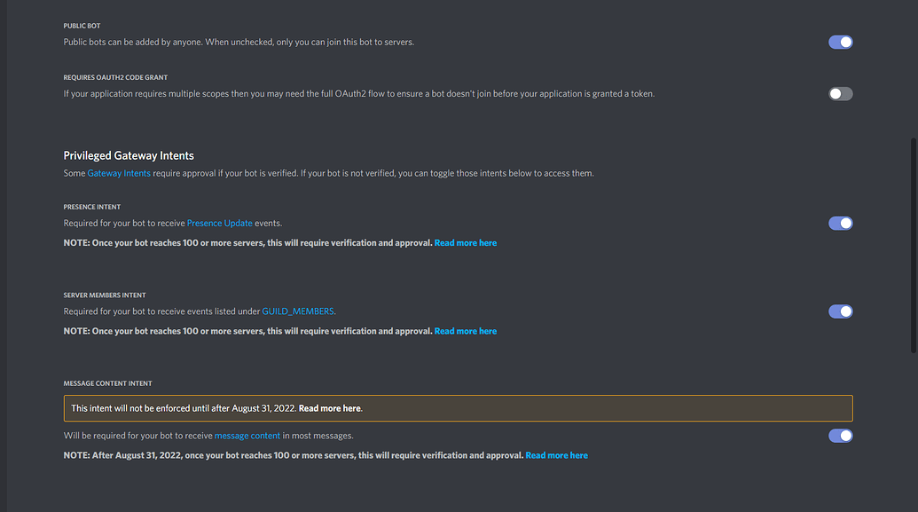 Intents discord py как включить