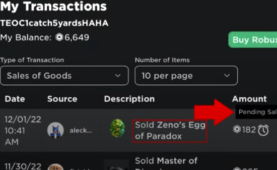 selling items but receiving 0 robux : r/RobloxHelp
