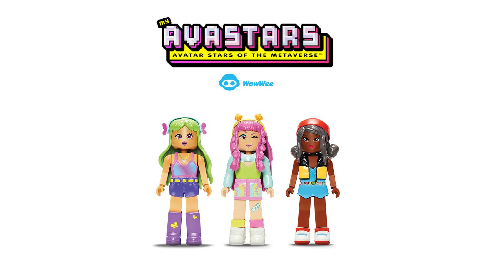 Thank you Wowwee for sending me these! For blocky, Lego-type dolls the, Avatar Toys