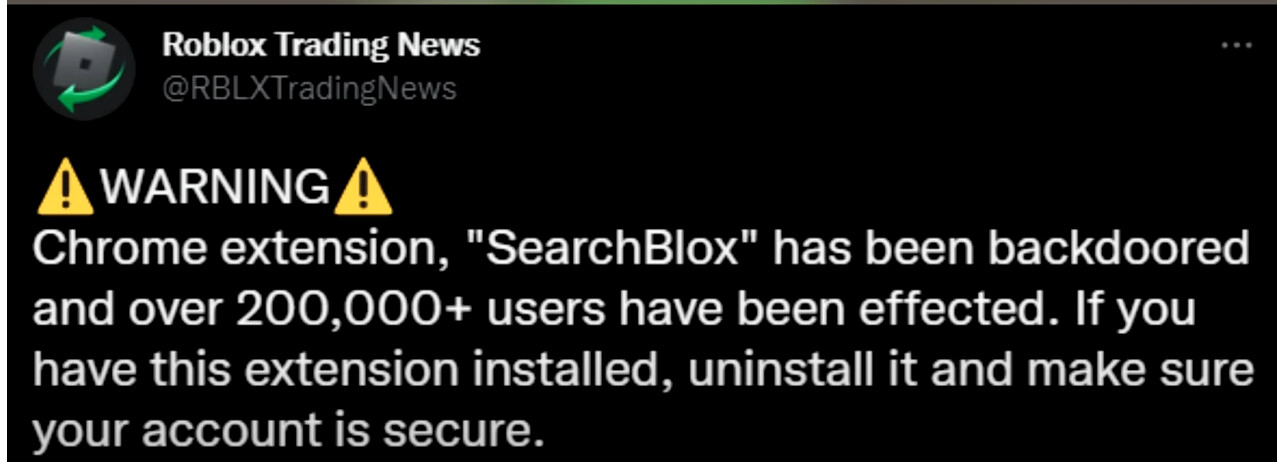 Roblox SearchBlox: How to Delete Chrome Extension That Hacked