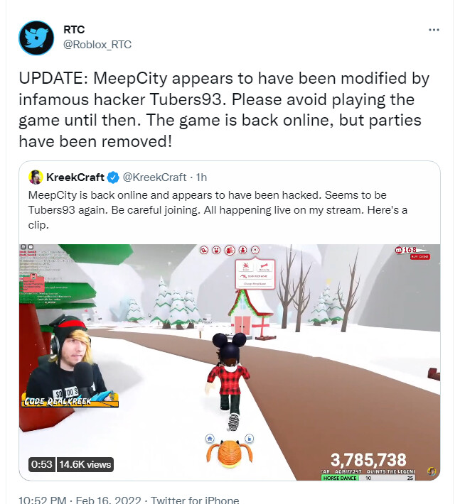 MeepCity is BACK but Parties are BANNED 