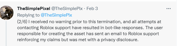 Roblox rudely responded to my roblox support email 