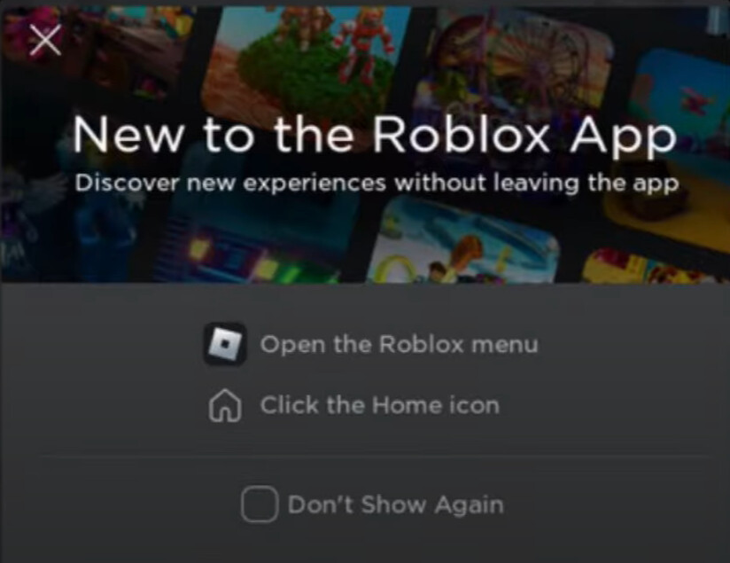the roblox app that opens when i try play a roblox game through my